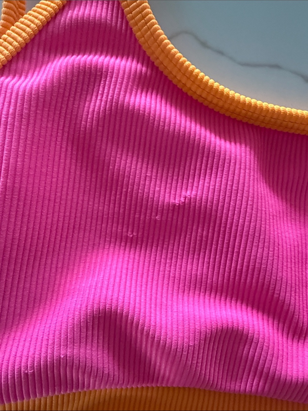 Beach Riot Neon Pink, Green & Yellow Colorblock Bikini Set - Picture 10 of 11